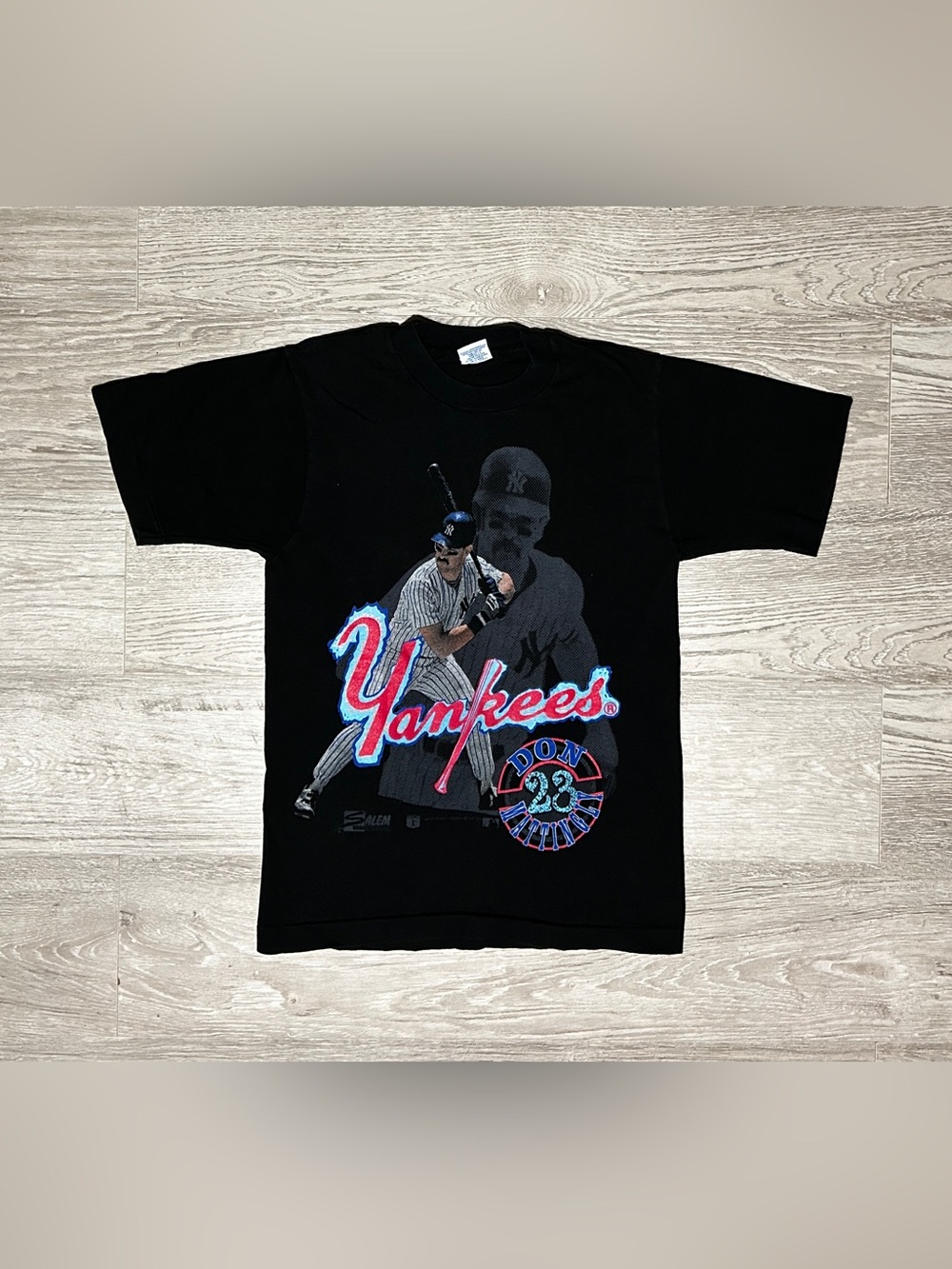 1989 Vintage New York Yankees Don Mattingly Baseball Graphic T-Shirt
